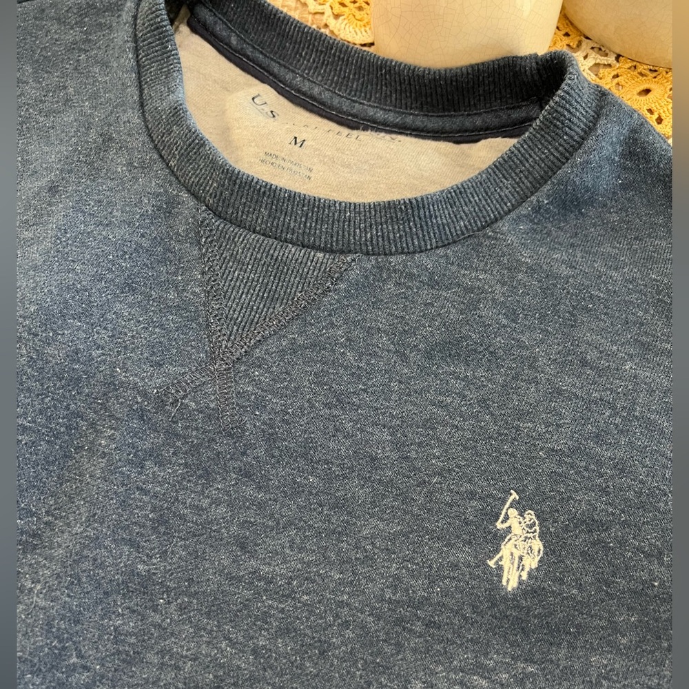 U.S. Polo Assn luxury feel Blue Crewneck Sweater Medium M